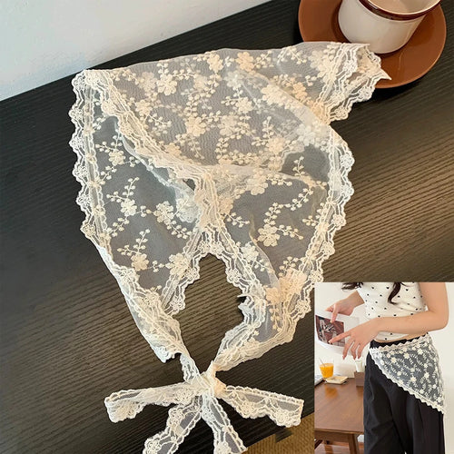 2025 HOT SALE! Y2K Women Lace Tulle Bandage Skirt Stacked Lace Half