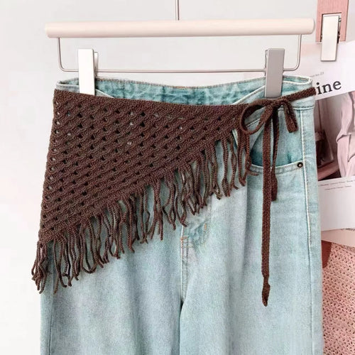 2025 HOT SALE! Y2K Women Lace Tulle Bandage Skirt Stacked Lace Half