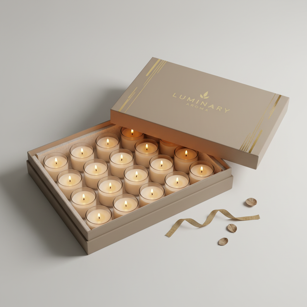 Set 12 Velas de Soya Aromáticas